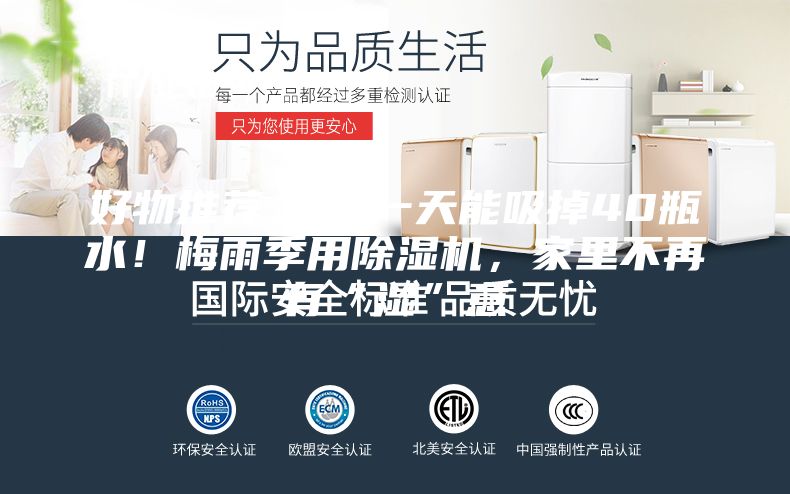 好物推薦 ｜ 一天能吸掉40瓶水！梅雨季用除濕機(jī)，家里不再有“濕”意