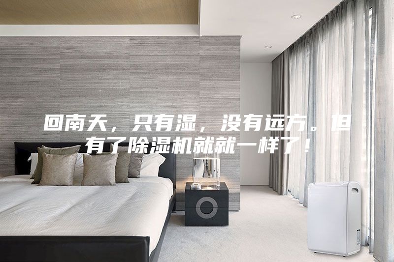 回南天，只有濕，沒有遠方。但有了除濕機就就一樣了！
